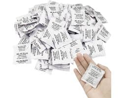 100x3g Silicagel Droogmiddel Vochtbestendig Verzegelde Pakket Ontvochtiging Droogmiddel Silicagel voor Ontvochtiging van Kleding, Voedsel, Kamer, Keuken