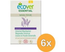Ecover Waspoeder Universal (16 wasbeurten) (6x 1,2kg)
