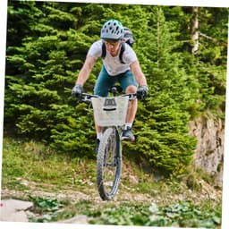 1set Snelle Ontgrendel Iron Mesh Fietsmand Voor Mountainbikes Lichtgewicht Draagbaar Met Grote Opbergruimte Voor Voorste Fiets Handvat Mand Geschikt Voor Winkelen Vervoer — thumbnail 4