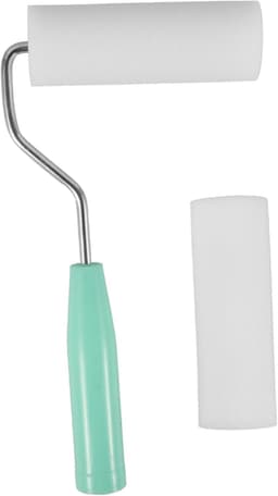 1set Hoogwaardige Schuimroller Voor Muurverf Verstelbare Schilderstool Voor Diy Professionals Geschikt Voor Muren Plafonds Meubels Comfortabele Handgreep Eenvoudige Vervangbaarheid — thumbnail 1