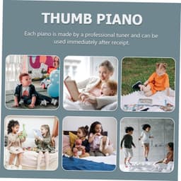 1set Piano Met Toetsen Draagbaar Muzikaal Instrument Voor Transparante Kalimba Voor Muzikale Ontwikkeling Creativiteit — thumbnail 5