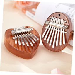 1set Mini Kalimba Piano Houten Piano Voor Muziekliefhebbers Voor Thuisgebruik Geschikt Voor Beginners Draagbaar Multifunctioneel — thumbnail 2