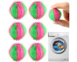 Wasballen Anti-pluis 6 stuks - Verwijdert haar en pluisjes