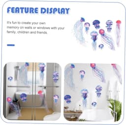 1set Onderwater Muurstickers Met Voor Speelkamer Wanddecoratie Van Hoogwaardig Verwijderbaar Duurzaam Voor Kinderkamer Woonkamer Klaslokaal — thumbnail 5