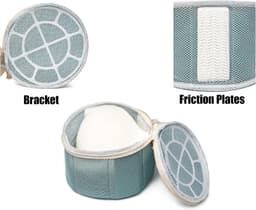 2-stuks ondergoed waszak - Mesh Eye Band Support Board - voorkomen ondergoed vervorming tijdens het wassen - antibacteriële versie - groen-15*15cm — thumbnail 2