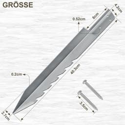 Grondankers voor Schommel, Set van 4, 420 mm — thumbnail 5