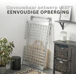 DYVNS® Droogrek Inklapbaar - Droogtoren met Verwarming - Verwarmd Drogen - Wasrek — thumbnail 5