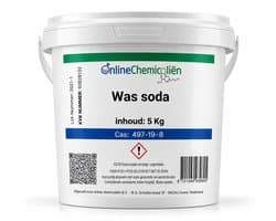 Online chemicalien - Wassoda - 5 kg - Natriumcarbonaat - Voor Was & Reiniging