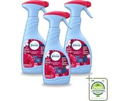 3 x Febreze – Textielspray – Robijn Jasmijn – 500 ml - Grootverpakking - Vaatwasstrips - Textielverfrisser - Textielgeur - Geurverwijdering - Jasmijngeur - Robijngeur