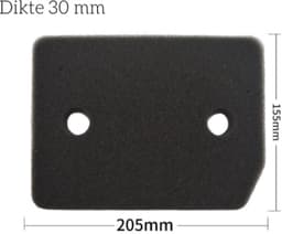 Pyreta-Pluizenfilter geschikt voor Miele wasdroger 9164761 - 2 stuks - Zwart — thumbnail 4