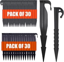 Grondankers 14,5 cm en 16 cm - plastic - 60 stuks - voor bevestigen irrigatieslang - Vemera — thumbnail 1