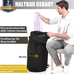 XXL Reiswaszak voor Vuile Kleding met Rugbanden — thumbnail 4