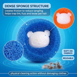 Herbruikbare Haarballen voor Wasmachine, 8 Stuks — thumbnail 4