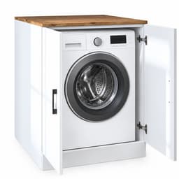Roomart ATLANTIC-II Wasmachine Ombouwkast 70x90 cm - Onderkast - Wit Eiken — thumbnail 1