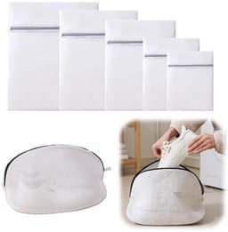 Wasnet set van 9 stuks - herbruikbare waszakken voor kleding, schoenen en sneakers van mesh met drievoudige dikte — thumbnail 1