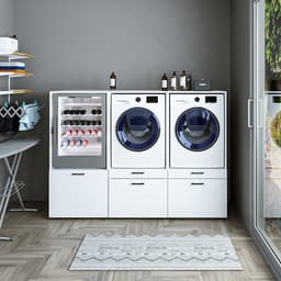 Roomart SERIE 2 Wasmachine Ombouwkast 201x145 cm - voor 3 Apparaten - Wit — thumbnail 1