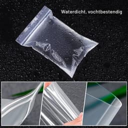 Hersluitbare Plastic Zakken - Doorzichtig - 20 x 30 cm - 50 Stuks - Voor Opslag en Organisatie — thumbnail 2