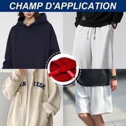 2 stuks vervangende koorden, 1 cm x 140 cm, plat koord met metalen eindkappen voor hoodies en joggingbroeken, marineblauw — thumbnail 5