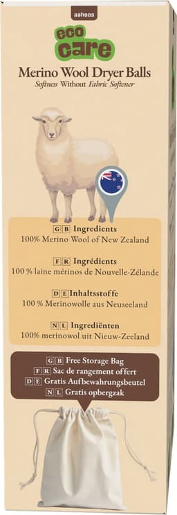 AAHOOS ECOCARE - XL Drogerballen 6 Stuks - 100% Merinowol - Handgemaakt - Herbruikbaar — thumbnail 3