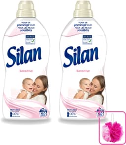 2 x Silan – Wasverzachter – Sensitive – 1144 ml - Bulkverpakking - Wasverzachter - Douchemop - Gevoelige huid — thumbnail 1
