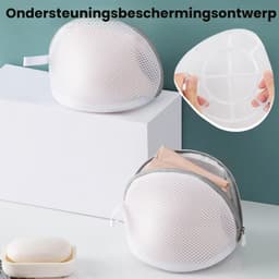 Set van 3 Waszakken voor Bh's, Sneldrogende Waszakken voor de Wasmachine, Bescherming voor Bh's met Rits, Ideaal voor Ondergoed en Delicate Kleding — thumbnail 2
