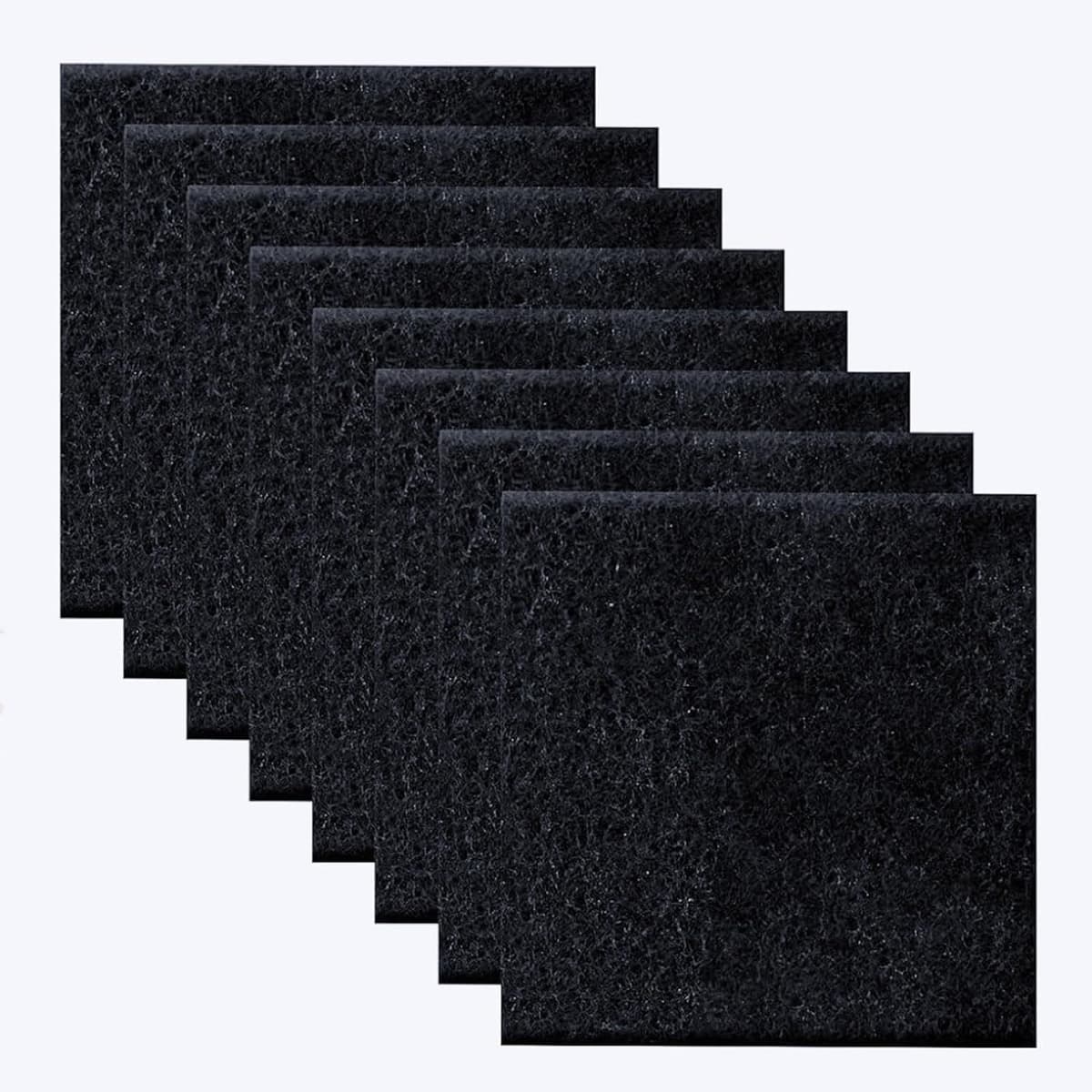 Effectieve actieve koolfiltermat voor bio-afvalbakken, geurneutraliserend en duurzaam, 10.5 x 11.5 cm, ideaal voor voedselcontainers en compostbakken — afbeelding 1