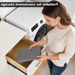 Compacte en ruime waszakken voor deurbevestiging - RVS haken en rits - 80 x 49 cm — thumbnail 3