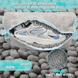2 x Dikke Waszakken voor Wasmachine, Grijs, Herbruikbaar, Anti-deformatie, 360° Reiniging, Verborgen Rits, Geschikt voor Sportschoenen en Kleding — thumbnail 5