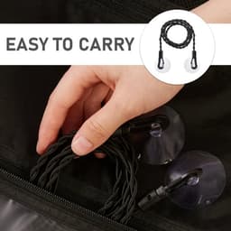 Waslijn Uittrekbaar 150 cm - 2 Stuks - Draagbaar - Zuignap Bevestiging - Elastisch - Geschikt voor Reizen - Drooglijn — thumbnail 4