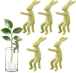 Vaas Propagation Buddy, konijnenthema, 5-delige set, antislip, schattige vrienden voor de verspreiding van binnen, vensterbank, balkon, tafel — thumbnail 1