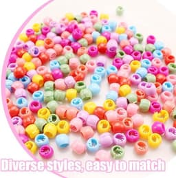 - Haarkralen - Clips van kunststof - Kleurrijk - Meisjes - Kindermode - Creatief - Geschikt voor alle haartypes - 200 stuks — thumbnail 2