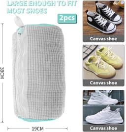 Dailygoods - 2 Stuks Waszakken voor Schoenen, Wasnet voor de Wasmachine — thumbnail 3