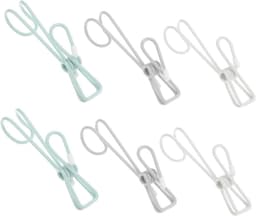 Wasknijpers - Kledingklemmen Clips - Kleding Ophangen - Winddicht Ontwerp - 10 cm - Wit — thumbnail 1