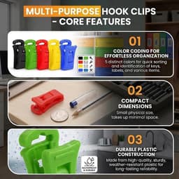 Dailygoods - 60 Stuks Wasclips voor Sokken - Kleur Mix voor Opbergen — thumbnail 5