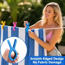 10 Grote Wäscheklammern voor Handdoeken en Strandlakens — thumbnail 5