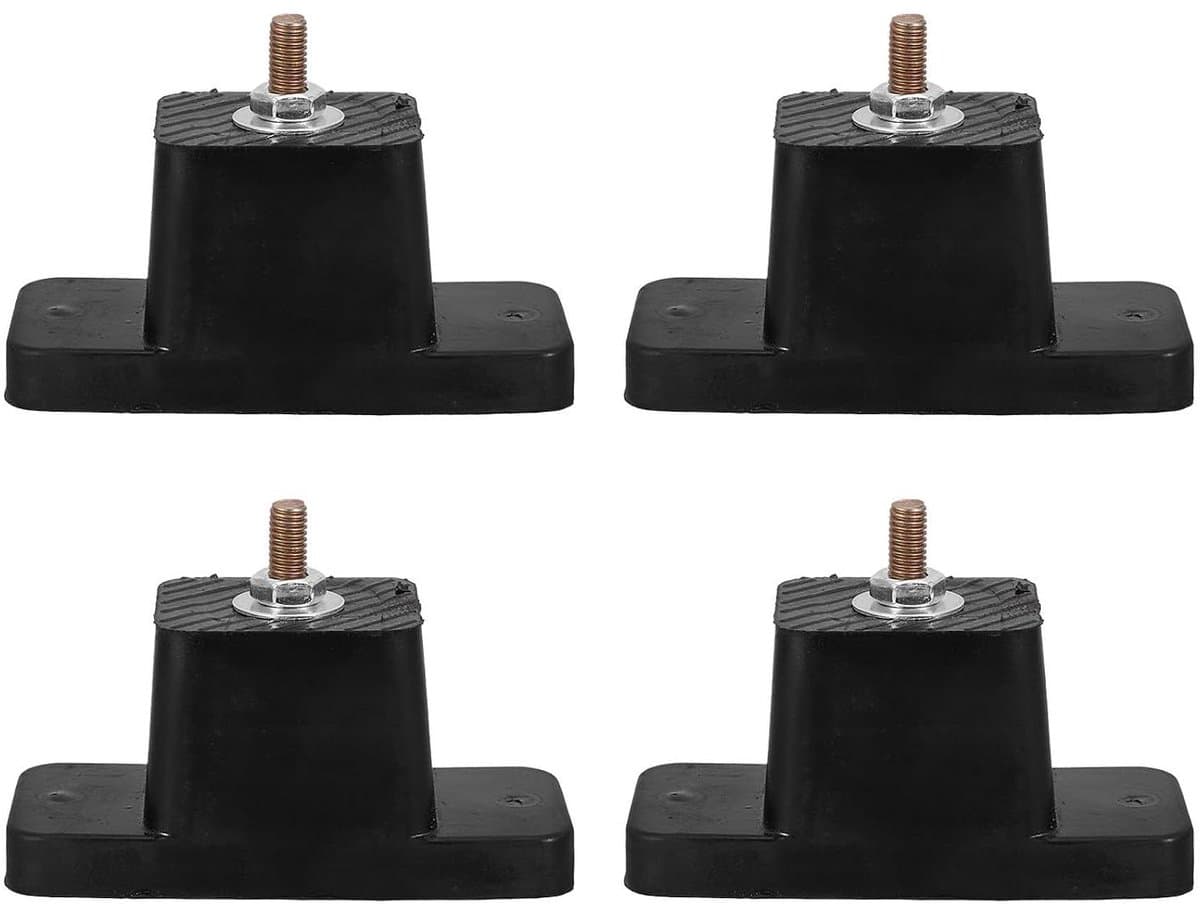 Rubberen Trillingsdempers - Airco Pads Condensor Pads - Airco Stabiliseren - Weerbestendig Rubber - 55 cm - Zwart — afbeelding 1
