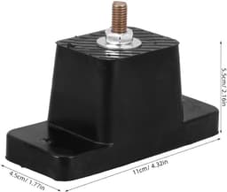 Rubberen Trillingsdempers - Airco Pads Condensor Pads - Airco Stabiliseren - Weerbestendig Rubber - 55 cm - Zwart — thumbnail 4