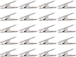 Wasknijpers Roestvrij Staal - Kledinghangers Clips - Kleding Drogen - Sterke Klemkracht - 20 Stuks - Zilver — thumbnail 5