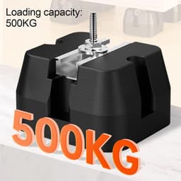 Airco Buitenunit Ondersteuning - Anti-trillingsmatten AC - Stabiliseren Buitenunit - Zwaar Draagvermogen 500kg - 4 stuks - Zwart — thumbnail 4