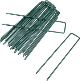 Grondanker - Half Groen - 150 mm lang, 25 mm breed, 3 mm dik - Verzinkt Stalen U-vormige Tuinharingen - Voor Tuin en Moestuin — thumbnail 4
