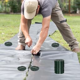 Grondanker - Verzinkt Staal - 150 mm Lengte - U-vormige Haringen met Sluitringen - Voor Tuin en Kunstgras — thumbnail 4