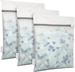 REDOM Waszakken 3 Stuks 30 x 40 cm – Bescherming tijdens het wassen – Honingraat Mesh – Voor wasmachine, lingerie en ondergoed – Polyester – Wit — thumbnail 3