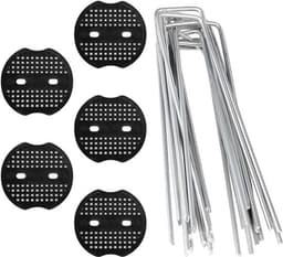 20 stuks haringen voor tuin en campingtent met mulchzeil en kunstgrasbevestiging — thumbnail 1