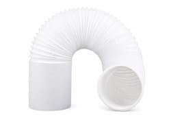 Universele Airco Afvoerslang - Ø 150mm - Flexibele Mobiele Airco Slang - 200 cm - Uittrekbare Afvoerslang Airconditioning - Universele Connectie -Wit