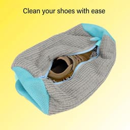 Herbruikbare Schoenenwaszak met Rits voor Sneakers, Hardloopschoenen en Speelgoed - Ideaal voor Efficiënte Schoenreiniging en Bescherming tijdens het Wassen — thumbnail 2