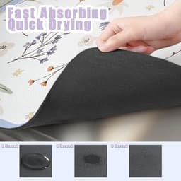 Wasmachine Top Mat - Beschermmat - Apparaten Beschermen - Sneldrogend en Antislip - 70x70cm - Paars — thumbnail 4