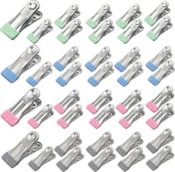 Multifunctionele RVS Wasknijpers - Set van 40 Stuks, Duurzaam en Roestvrij voor Thuisgebruik — thumbnail 1