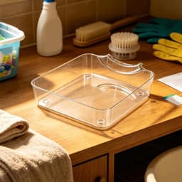 Wasmachine Afvoeropvangbak - Universele Lekbak Wasmachine - Opvangtrechter voor Filter Reiniging - Wateropvang tegen Lekkage - Wasmachine Onderhoud Accessoire - Transparant - 16.4 × 17.4× 4.5 cm — thumbnail 4