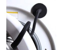 Deurstopper voor wasmachine met voorlader - Magnetische - Met 4.3cm magneetvoet - Verstelbaar en Flexibel - Verwijderbare - Deurhouder Wasmachine - Wasmachine Deurstopper - Houdt de deur van de wasmachine open om geurtjes te voorkomen - Zwart