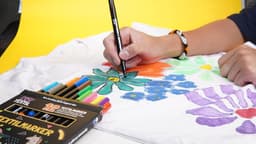 12 textielstiften, wasmachinebestendig, textielmarker om te beschilderen, textielverf voor textiel en schoenen, stofmarkers, geschikt voor kinderen (12) — thumbnail 5